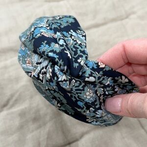 J Crew headband blue paisley